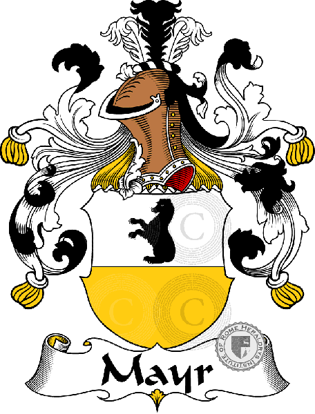 Wappen der Familie Mayr   ref: 31339