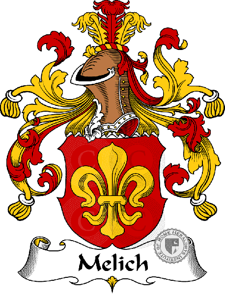 Wappen der Familie Melich   ref: 31351