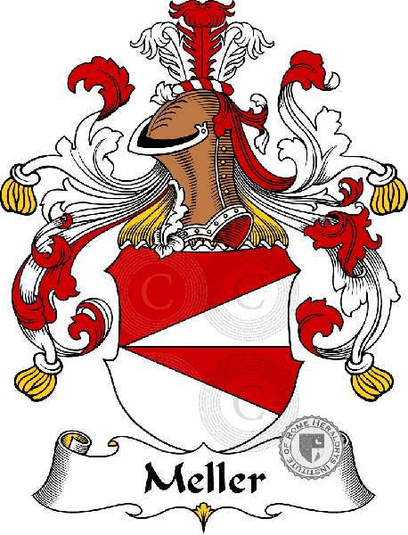 Coat of arms of family Meller   ref: 31352
