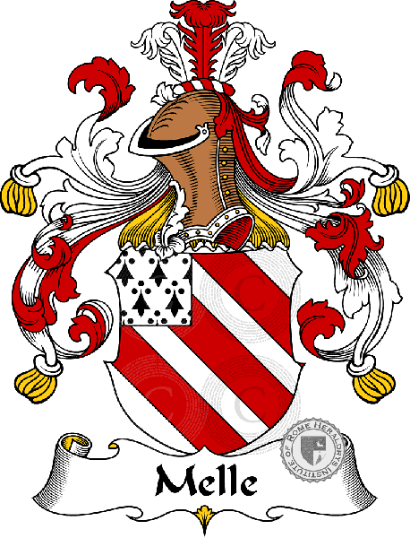 Wappen der Familie Melle   ref: 31353
