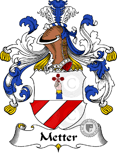 Coat of arms of family Metter   ref: 31378