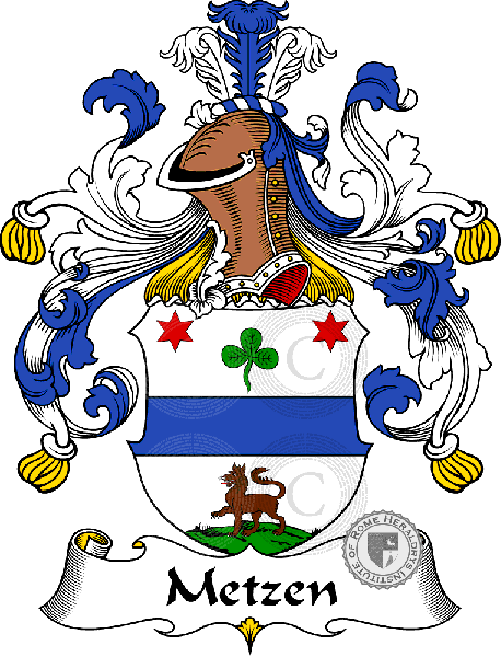 Wappen der Familie Metzen   ref: 31381