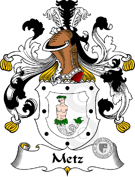 Wappen der Familie Metz   ref: 31385