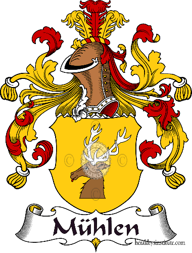 Coat of arms of family Mühlen   ref: 31415