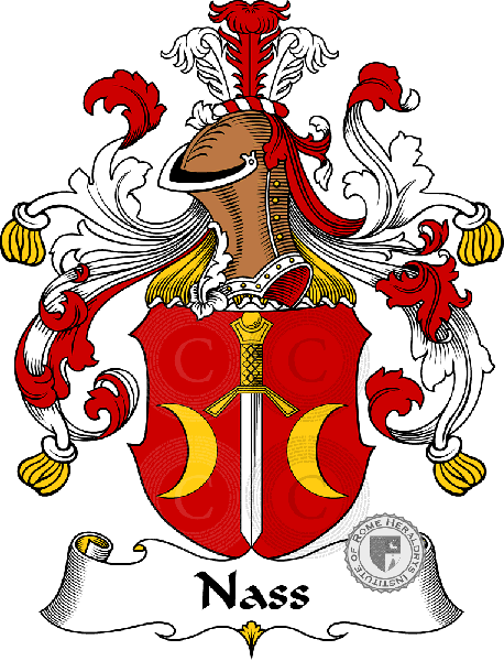 Wappen der Familie Nass   ref: 31432