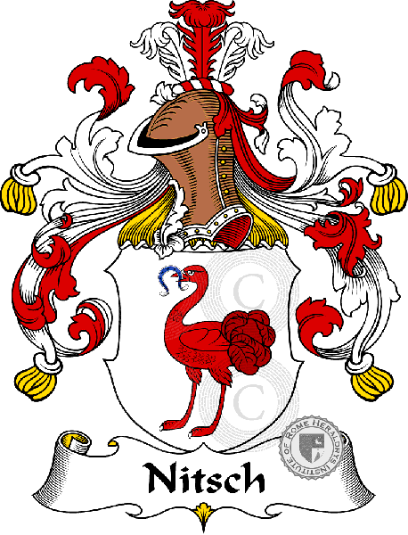 Coat of arms of family Nitsch   ref: 31460