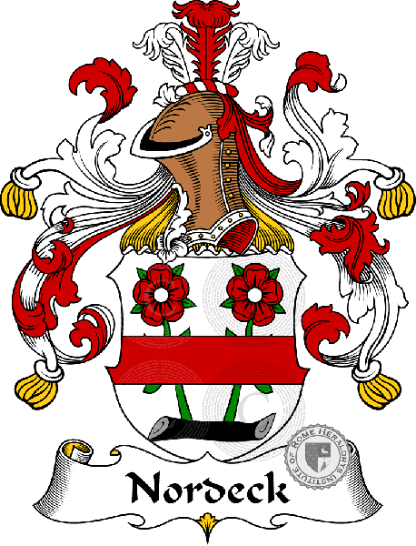 Coat of arms of family Nordeck   ref: 31462