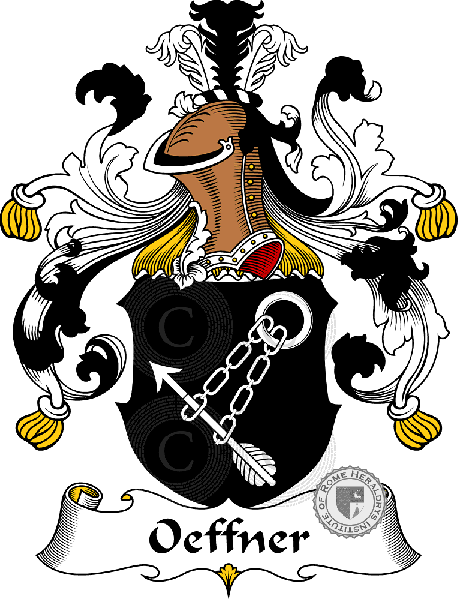 Coat of arms of family Oeffner   ref: 31479
