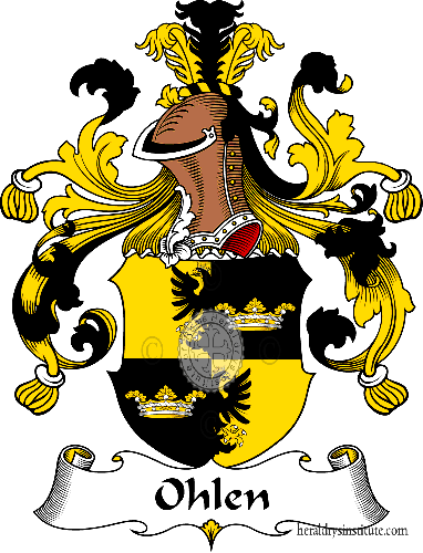 Coat of arms of family Ohlen   ref: 31490
