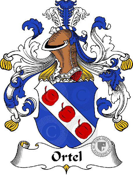 Escudo de la familia Ortel   ref: 31499