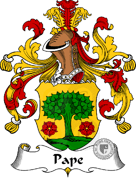 Coat of arms of family Pape