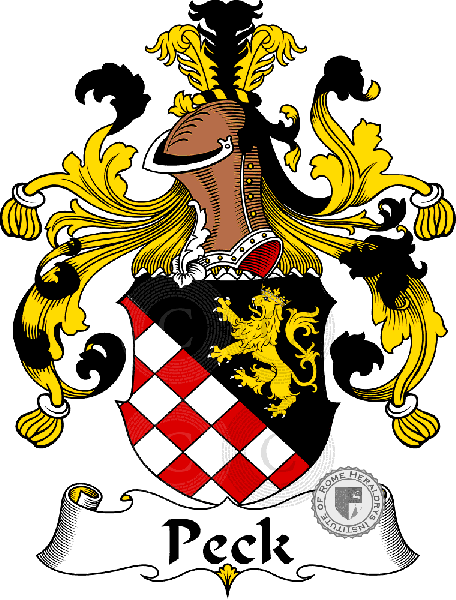 Wappen der Familie Peck   ref: 31532