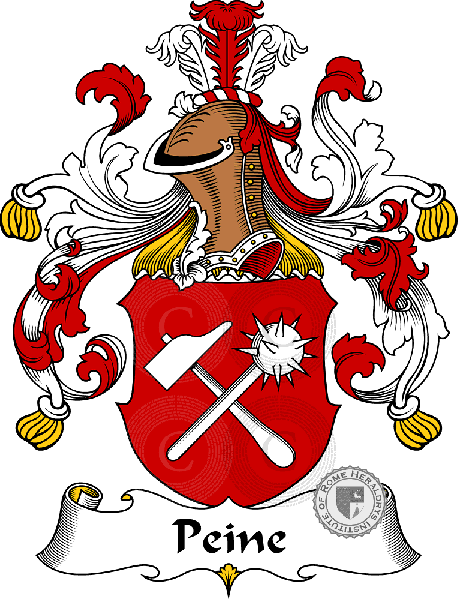 Coat of arms of family Peine   ref: 31535