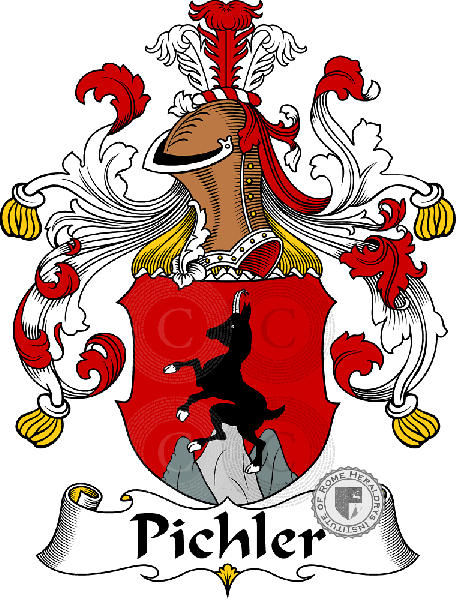 Coat of arms of family Pichler   ref: 31561