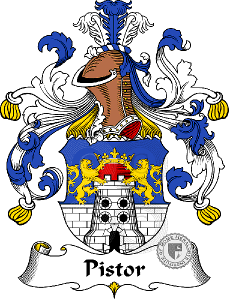 Wappen der Familie Pistor   ref: 31566
