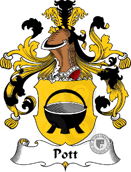 Wappen der Familie Pott   ref: 31581