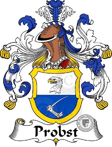 Coat of arms of family Probst   ref: 31595