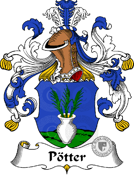 Wappen der Familie Pötter   ref: 31604