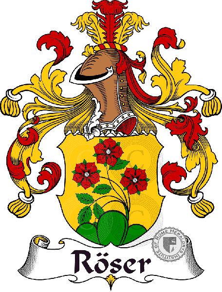 Wappen der Familie Röser   ref: 31643