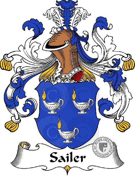 Coat of arms of family Sailer   ref: 31652