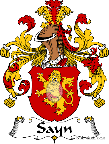 Wappen der Familie Sayn   ref: 31667