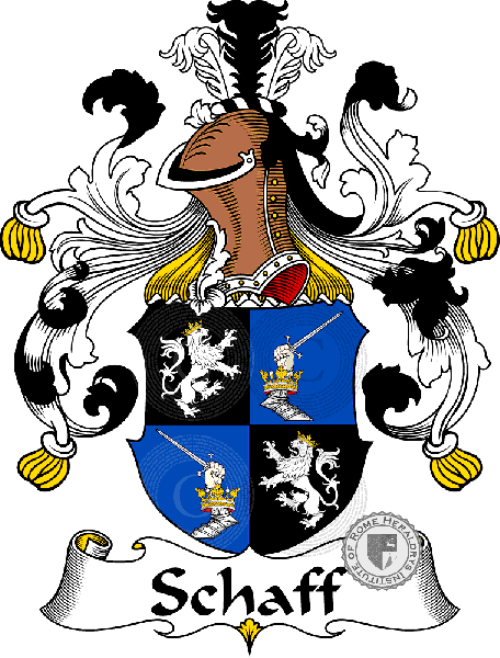 Coat of arms of family Schaff   ref: 31672