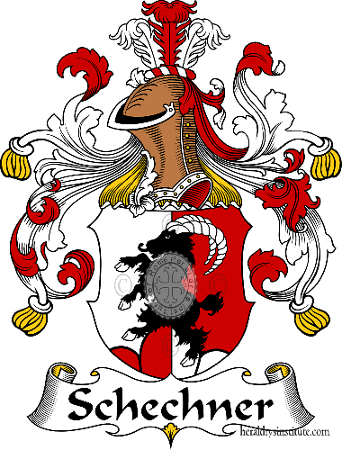Coat of arms of family Schechner   ref: 31697