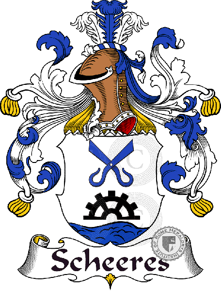 Coat of arms of family Scheeres   ref: 31703