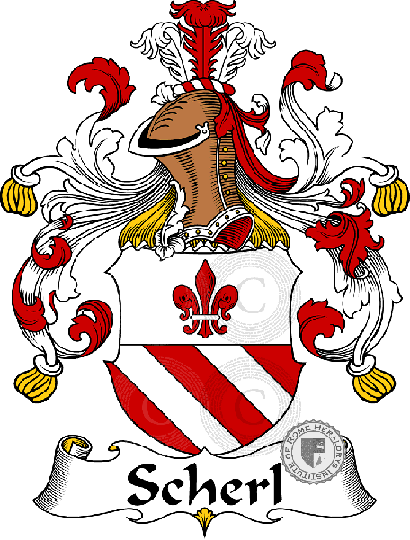 Wappen der Familie Scherl   ref: 31723