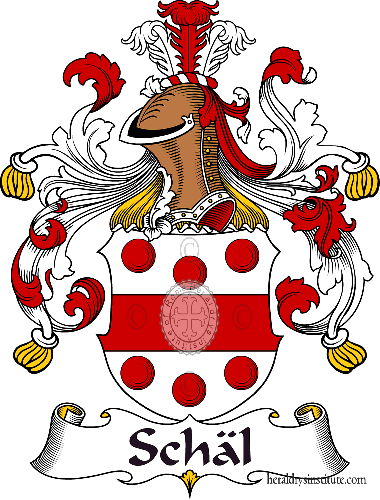Coat of arms of family Schäl   ref: 31743
