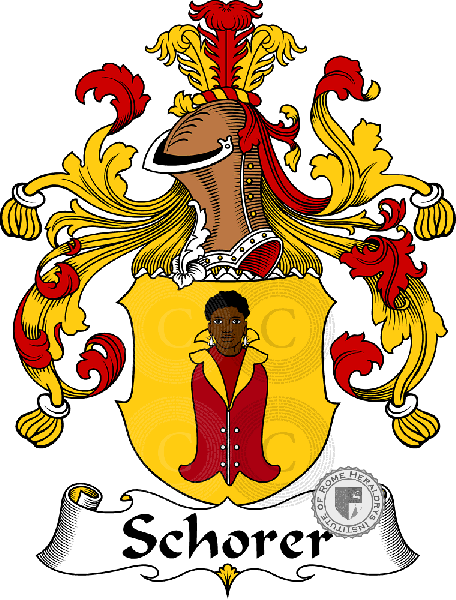 Coat of arms of family Schorer   ref: 31778