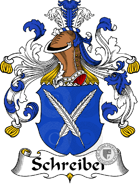 Coat of arms of family Schreiber
