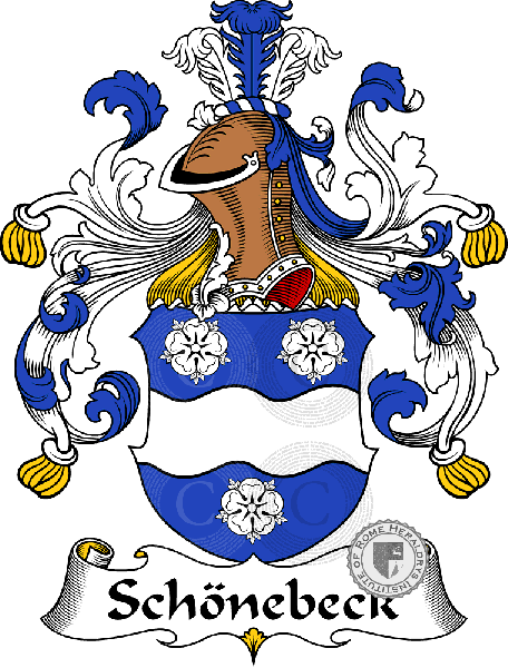 Coat of arms of family Schönebeck   ref: 31811