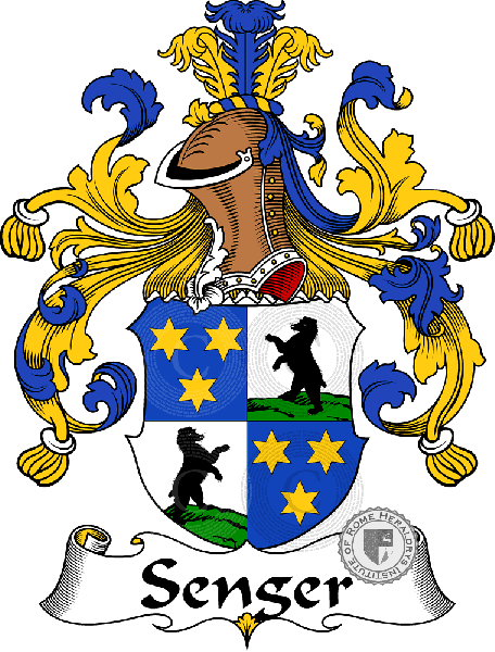 Coat of arms of family Senger   ref: 31830