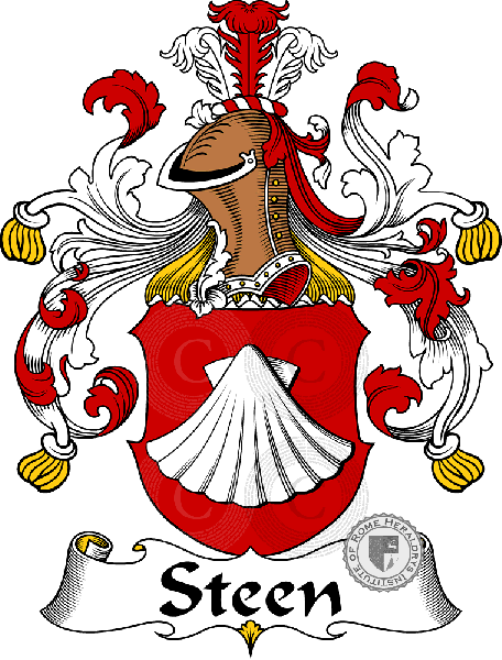 Coat of arms of family Steen   ref: 31873