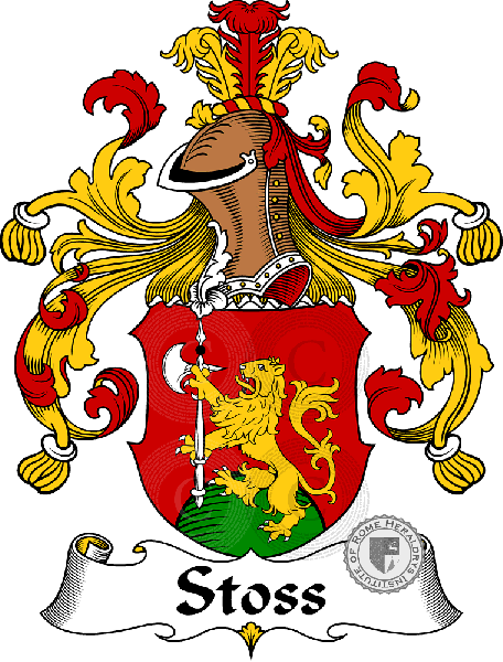 Coat of arms of family Stoss   ref: 31908