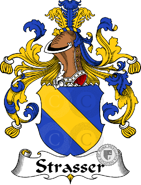 Wappen der Familie Strasser   ref: 31910