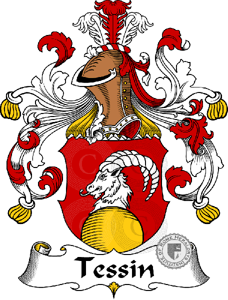 Wappen der Familie Tessin   ref: 31942