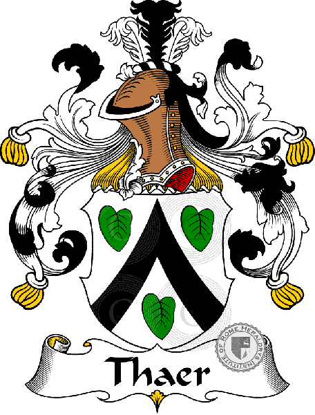 Wappen der Familie Thaer   ref: 31946