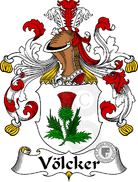 Coat of arms of family Volcker