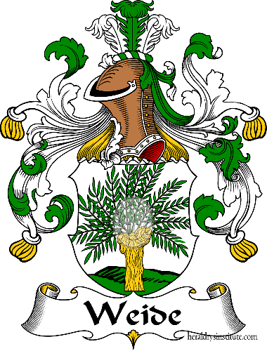 Wappen der Familie Weide   ref: 32033