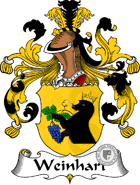 Coat of arms of family Weinhart   ref: 32041
