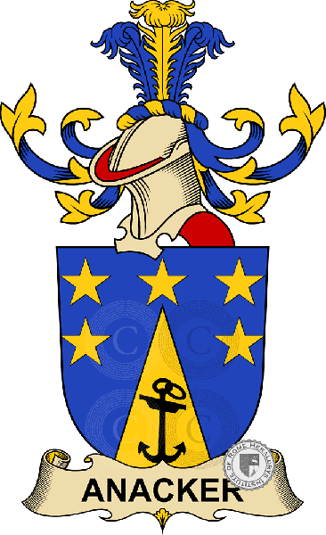 Coat of arms of family Anacker