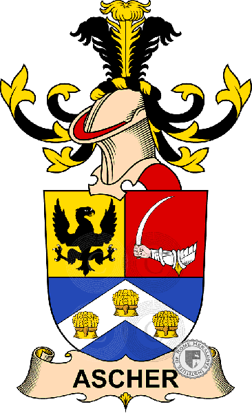 Coat of arms of family Ascher