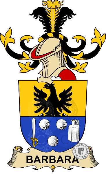 Coat of arms of family Barbara