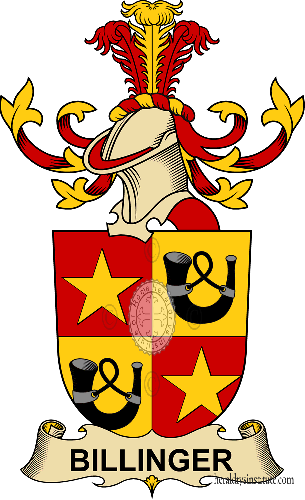 Coat of arms of family Billinger   ref: 32195