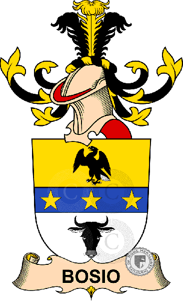 Coat of arms of family Bosio