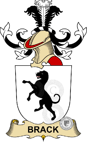 Escudo de la familia Brack d'Asch   ref: 32212