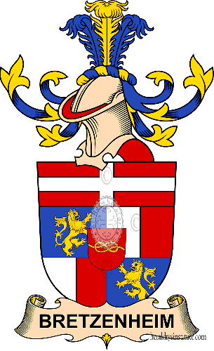 Coat of arms of family Bretzenheim   ref: 32223