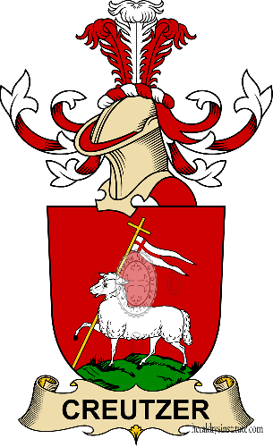 Coat of arms of family Creutzer   ref: 32255